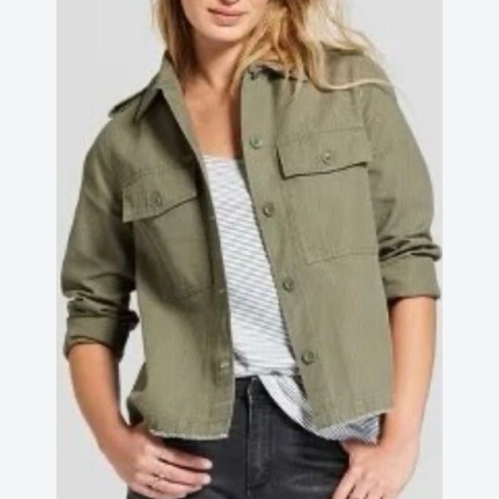 Universal Thread Olive Utility Shacket Jacket Fall Streetwear XXL